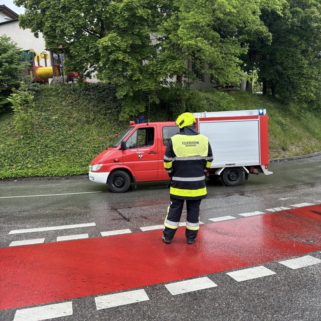 Absicherung Umzug Fahnenweihe